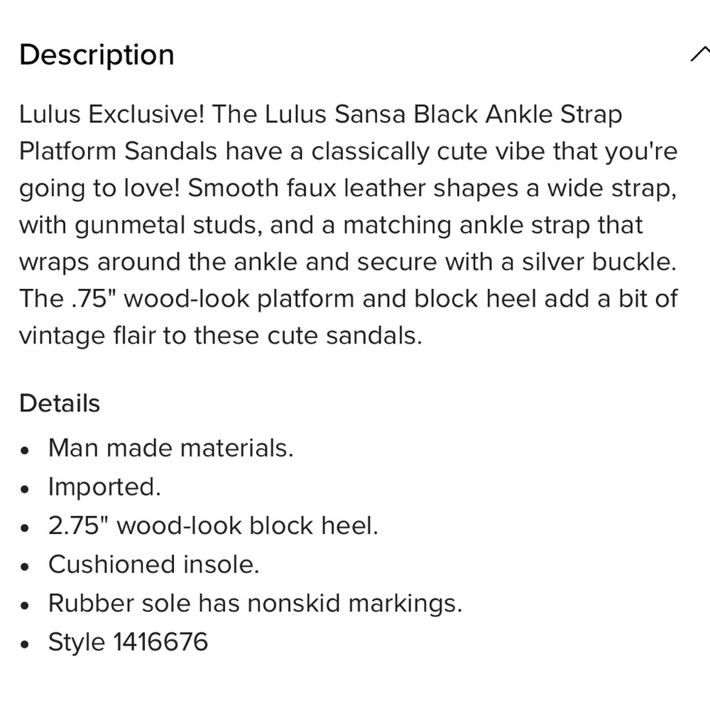 LULUS black ankle strap platform sandals - Picture 11 of 12